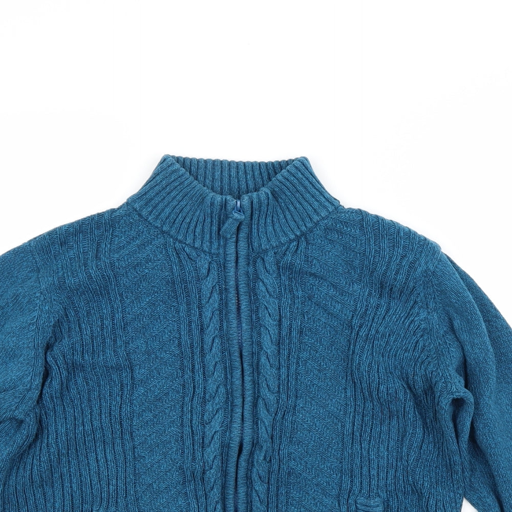 isle Womens Blue   Full Zip Jumper Size 18