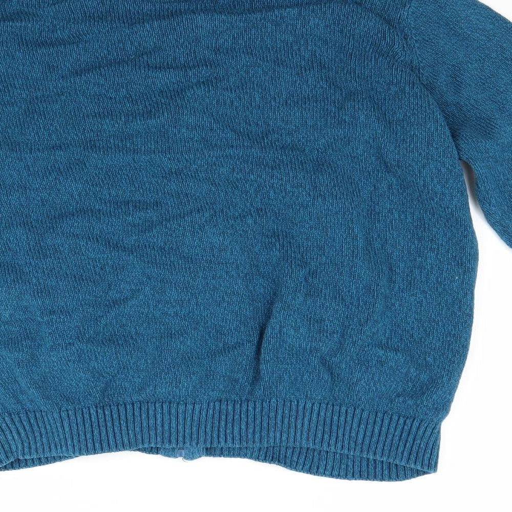 isle Womens Blue   Full Zip Jumper Size 18