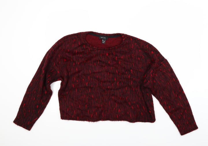 New Look Womens Red   Pullover Jumper Size L