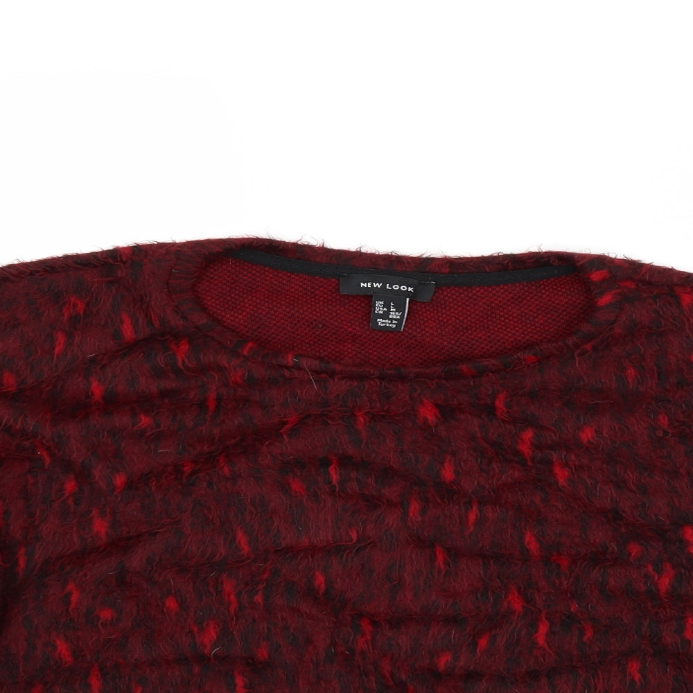 New Look Womens Red   Pullover Jumper Size L