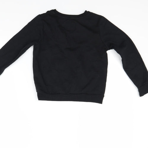 Primark Girls Black   Pullover Sweatshirt Size 7-8 Years  - Christmas  Jumper