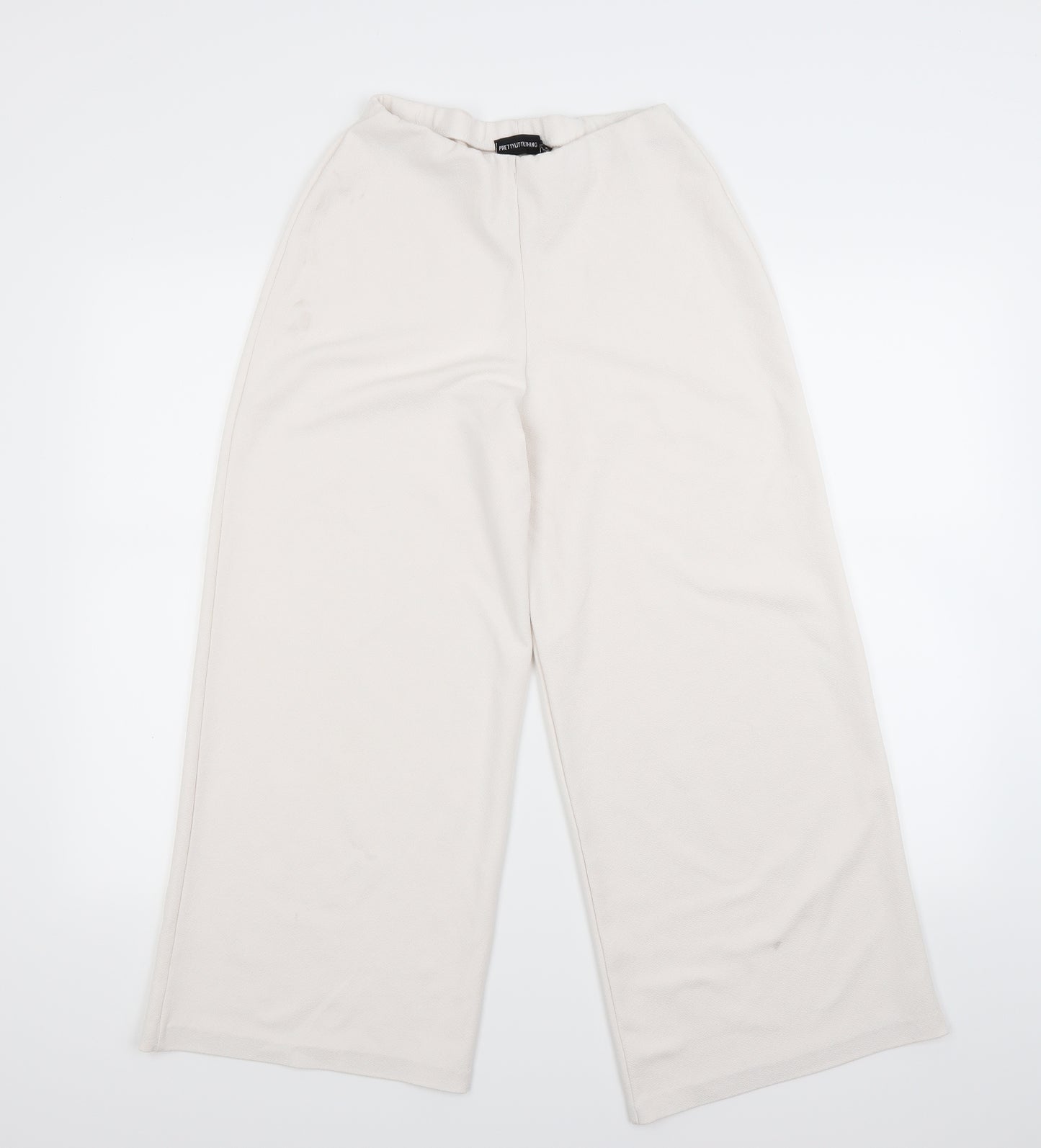 Pretty Little Thing  Womens White   Trousers  Size 8 L24 in