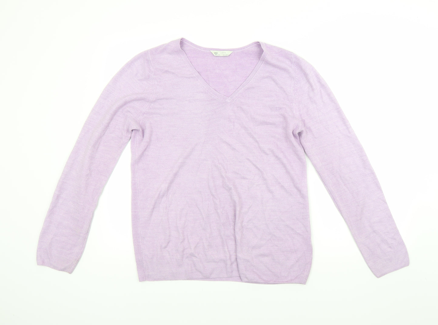 BHS Womens Purple  Rayon Pullover Jumper Size 14