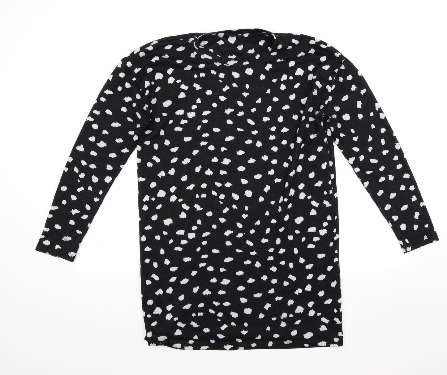 F&F Womens Black Polka Dot  Jumper Dress  Size 12