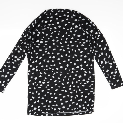 F&F Womens Black Polka Dot  Jumper Dress  Size 12