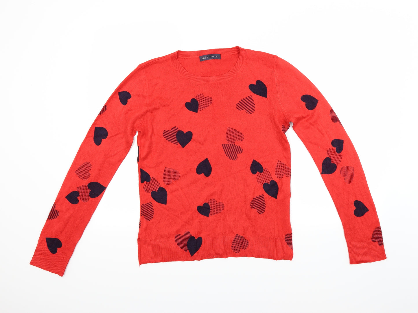 Marks and Spencer Womens Red   Pullover Jumper Size 10