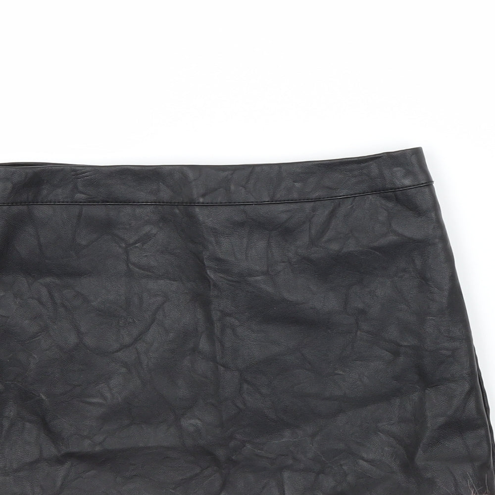 River Island Girls Black   Mini Skirt Size 9-10 Years