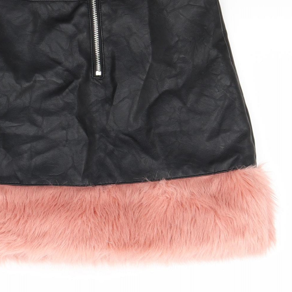 River Island Girls Black   Mini Skirt Size 9-10 Years
