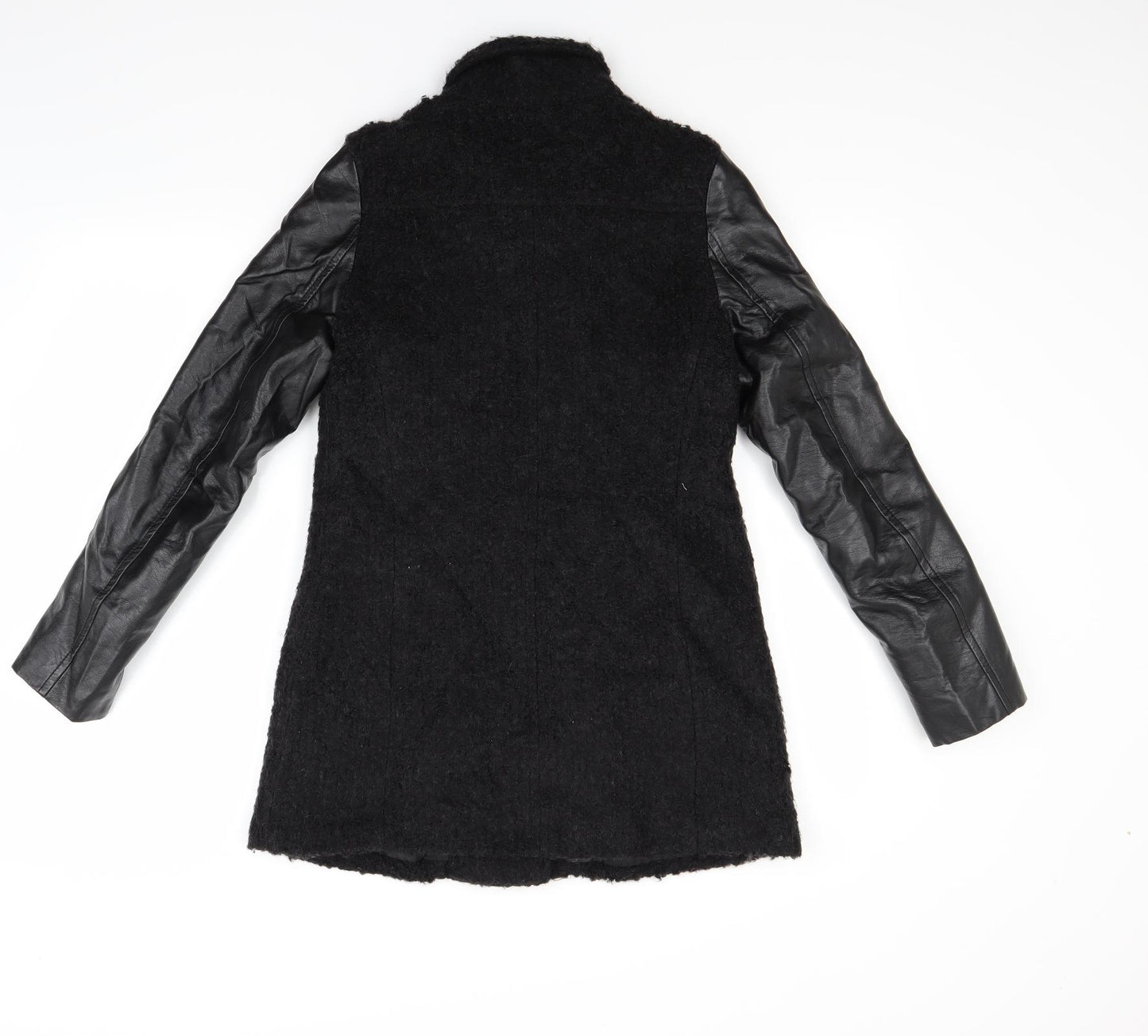 H&M Womens Black   Overcoat Coat Size 6