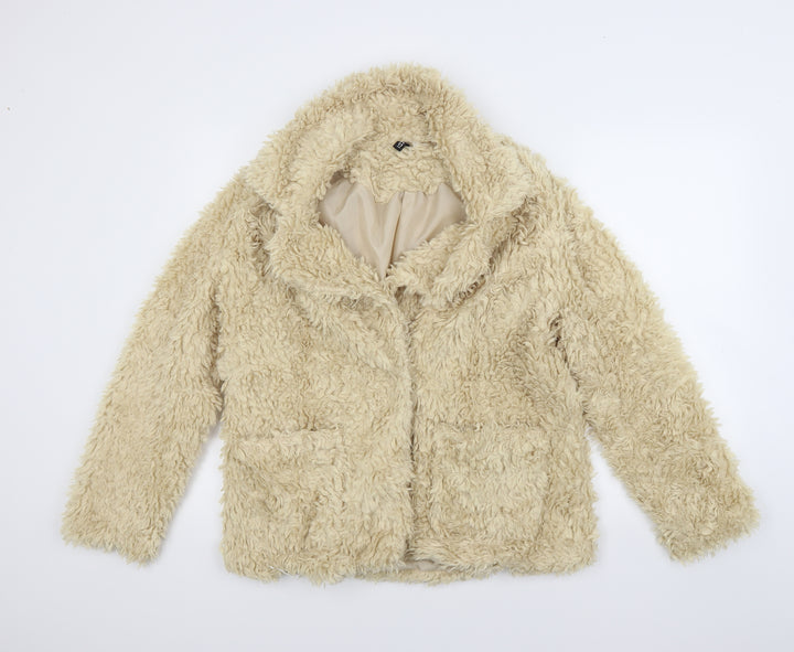 H&M Womens Beige   Jacket Coat Size S