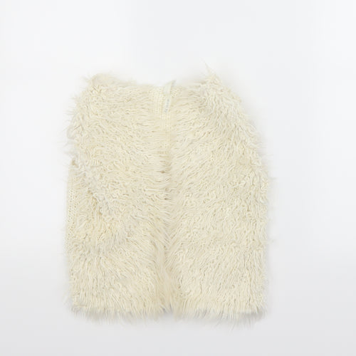 Preworn Girls Beige   Gilet Coat Size 5-6 Years