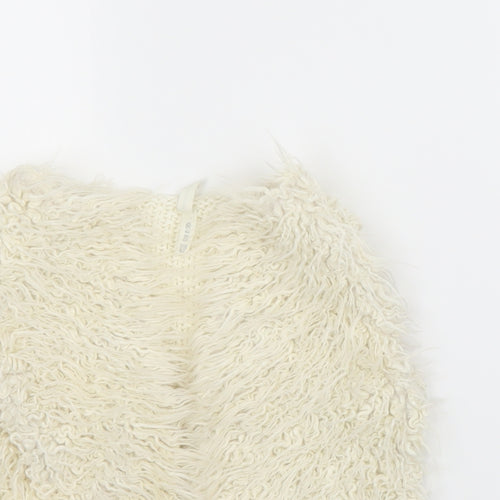 Preworn Girls Beige   Gilet Coat Size 5-6 Years
