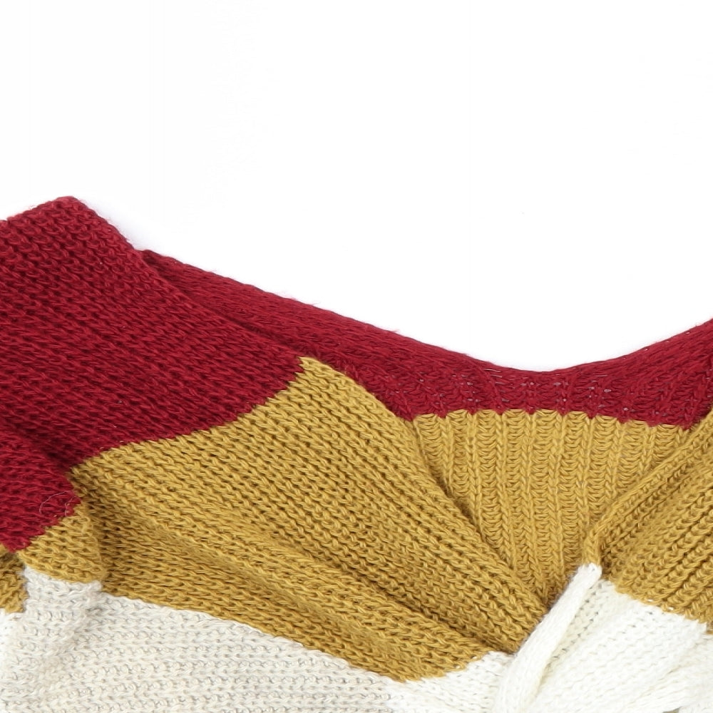 Preworn Womens Multicoloured Striped  Pullover Jumper Size 16