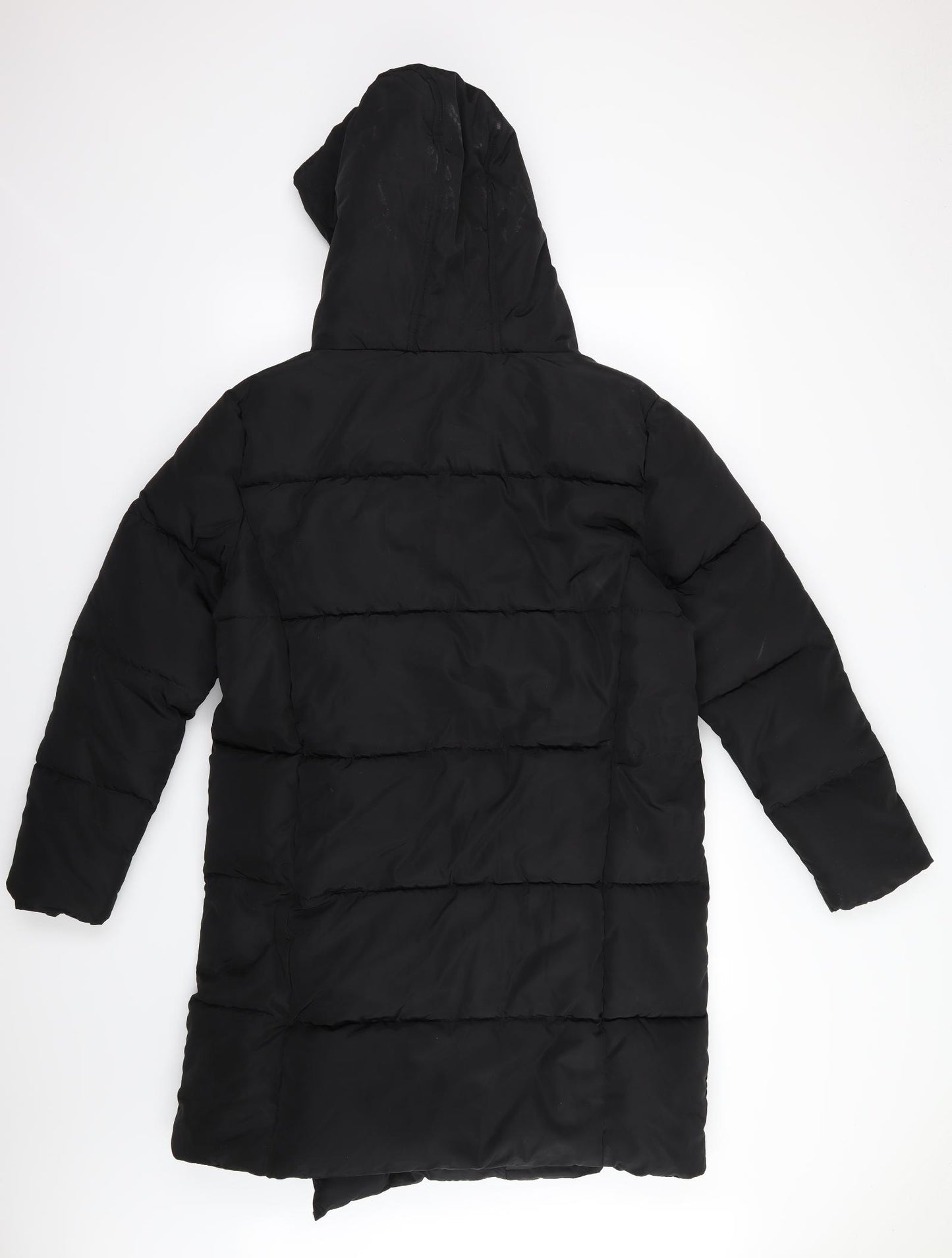 F&F Womens Black   Overcoat Coat Size 14