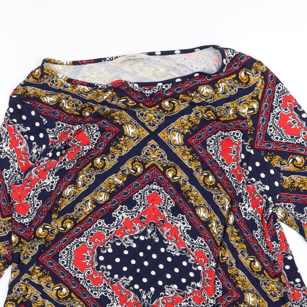 George Womens Multicoloured Polka Dot  Basic T-Shirt Size 14