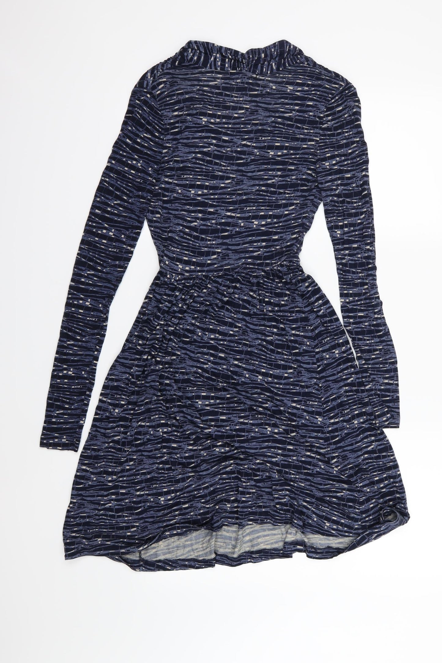 H&M Womens Blue Striped  A-Line  Size XS