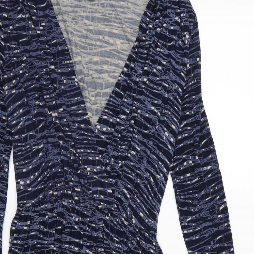 H&M Womens Blue Striped  A-Line  Size XS