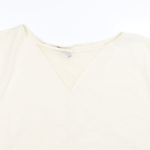 Marks and Spencer Womens Ivory  Chiffon Basic Blouse Size 24
