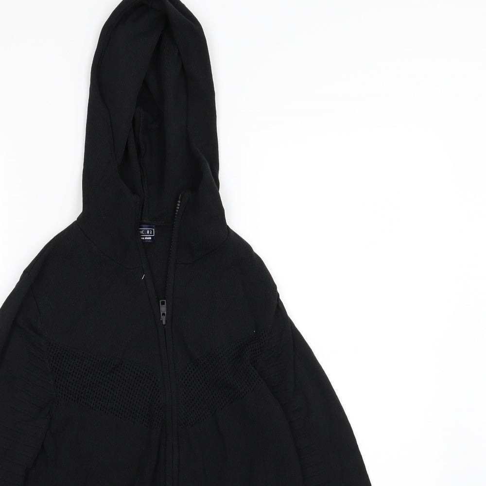 NEXT Boys Black  Jersey Full Zip Hoodie Size 12 Years