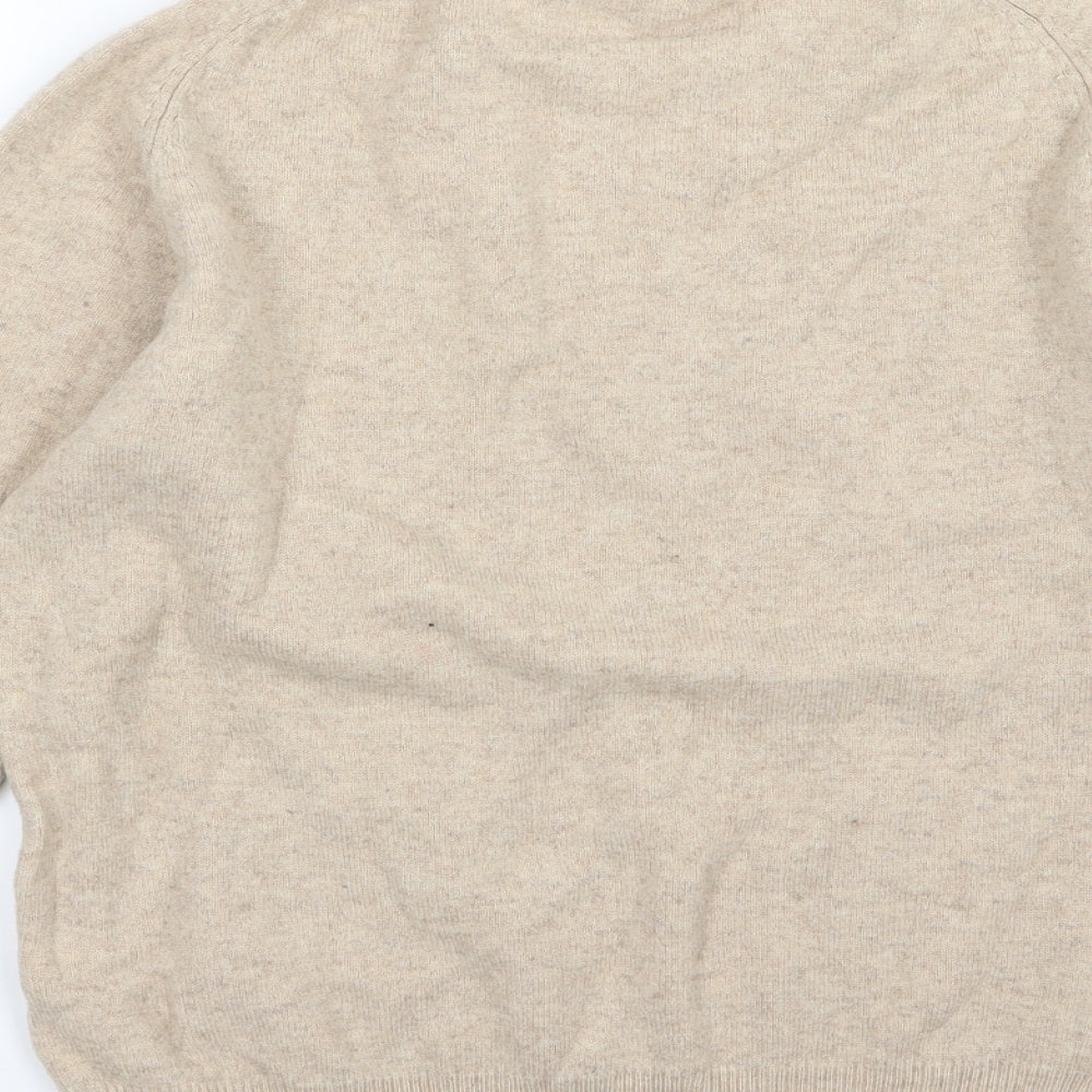 Marks and Spencer Mens Beige  Knit Pullover Jumper Size M