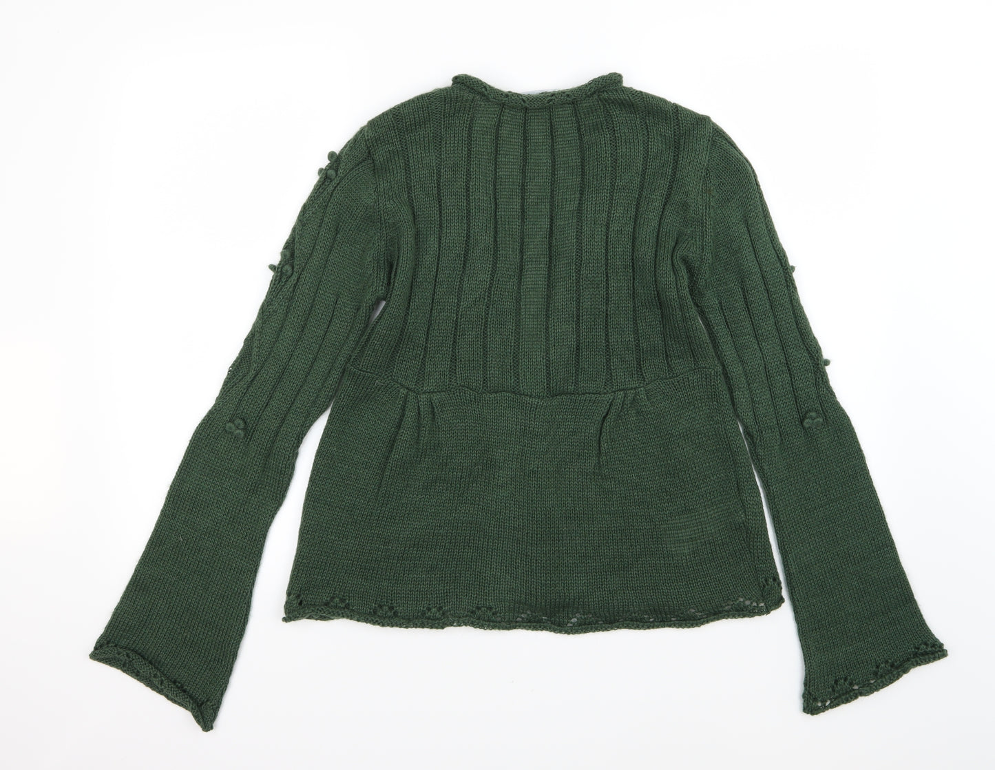 Promod Womens Green  Knit Cardigan Jumper Size XL