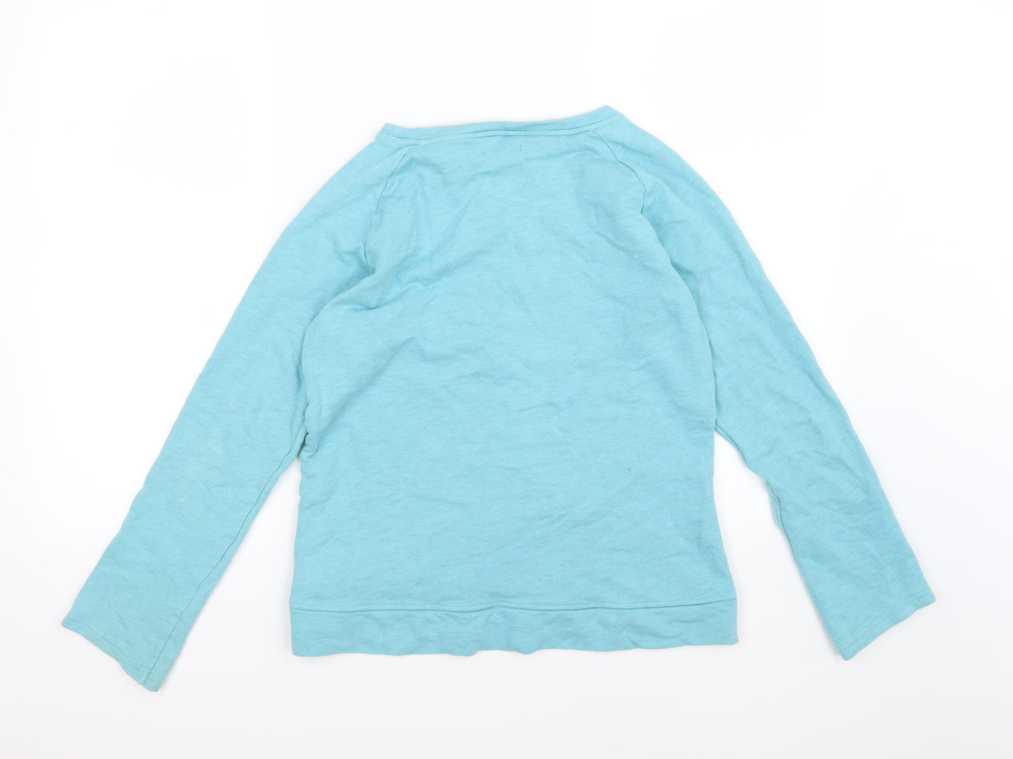Marks and Spencer Girls Blue  Jersey Pullover Sweatshirt Size 13-14 Years  - Owl