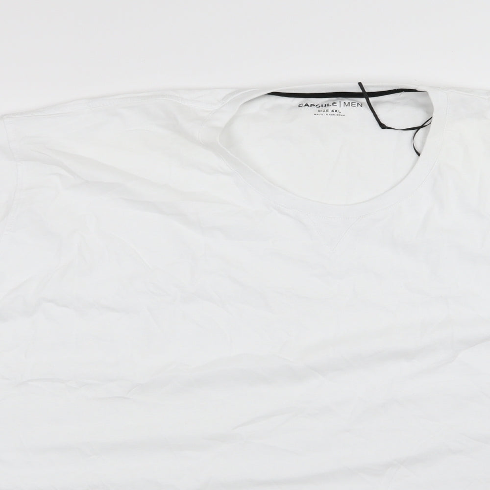 Capsule Mens White  Jersey  T-Shirt Size 4XL