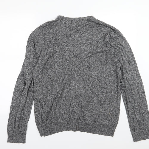 ASOS Mens Grey  Knit Cardigan Jumper Size 2XL