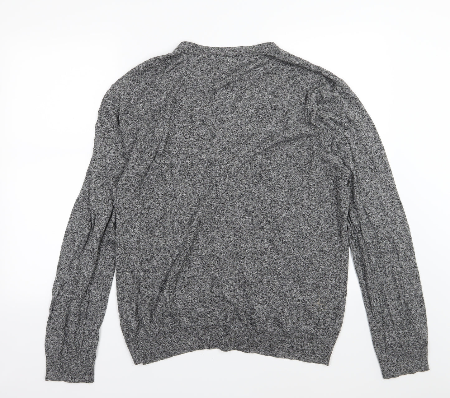 ASOS Mens Grey  Knit Cardigan Jumper Size 2XL