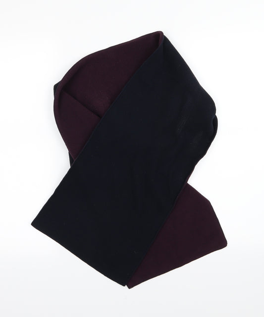 Front view of Preworn men’s blue fleece rectangle scarf scarf one size