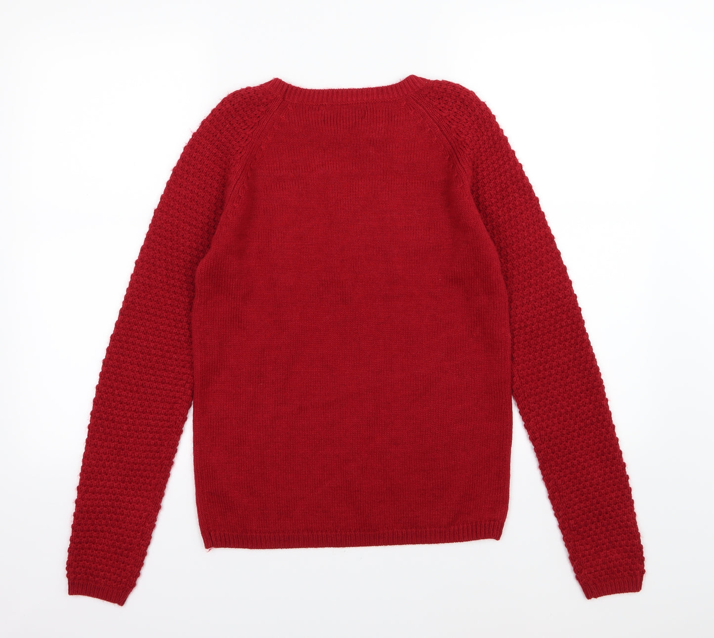 NEXT Womens Red  Knit Pullover Jumper Size 6