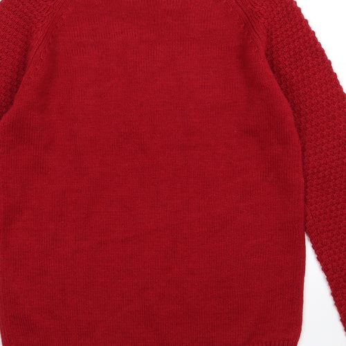 NEXT Womens Red  Knit Pullover Jumper Size 6