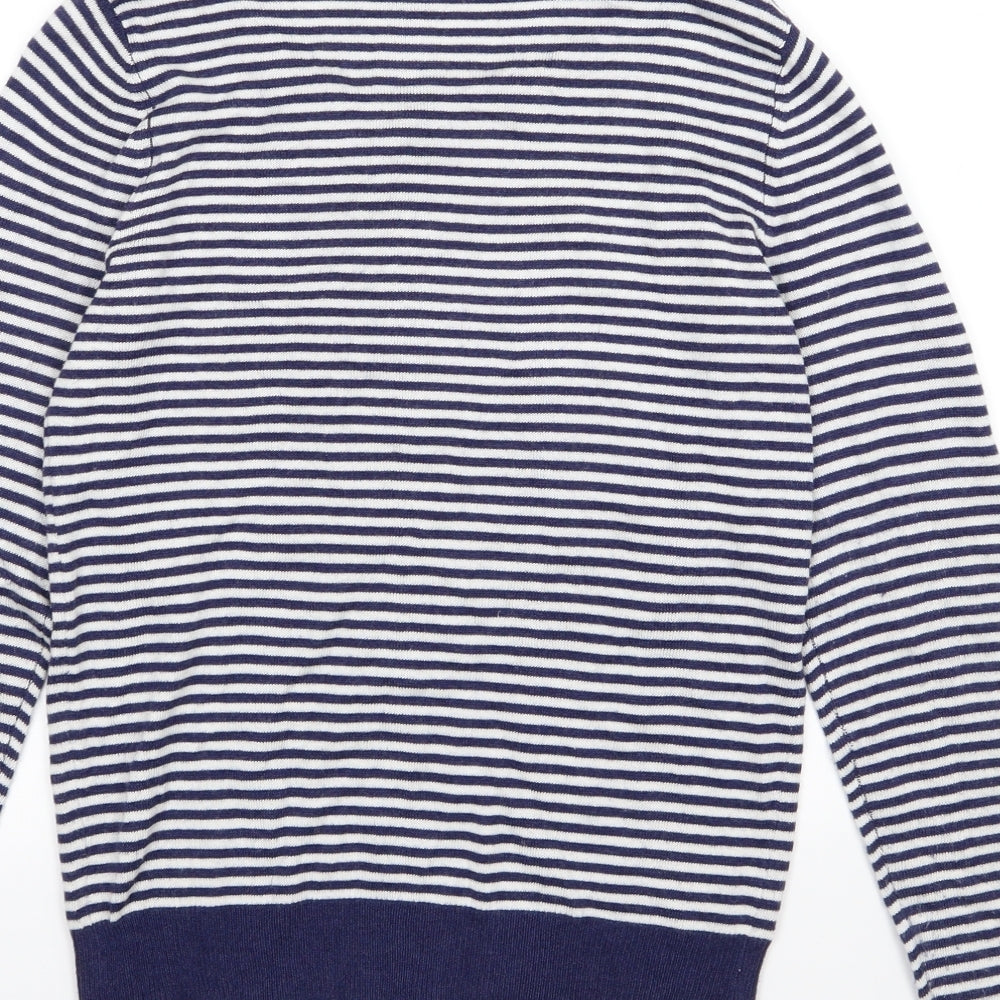 George Womens Blue Striped Knit Pullover Jumper Size 8  - Hello