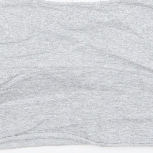 adidas by Stella McCartney Girls Grey  Jersey Pullover Sweatshirt Size 4 Years  - Cropped