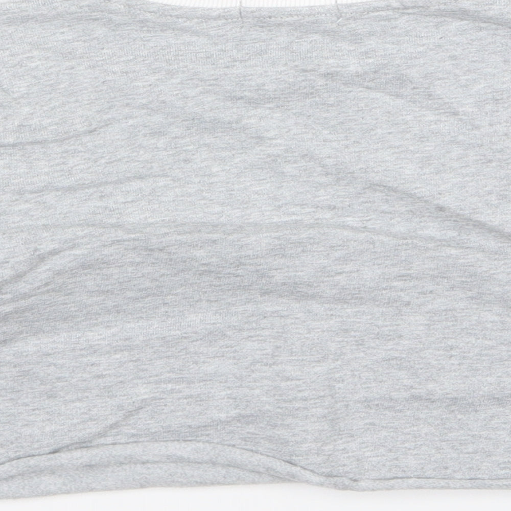 adidas by Stella McCartney Girls Grey  Jersey Pullover Sweatshirt Size 4 Years  - Cropped