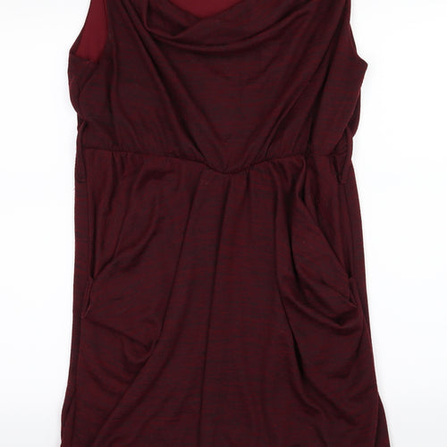 Apricot Womens Red  Jersey A-Line  Size 16  - Burgundy