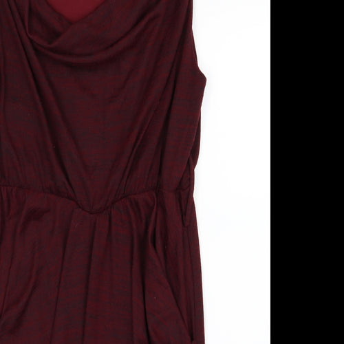 Apricot Womens Red  Jersey A-Line  Size 16  - Burgundy