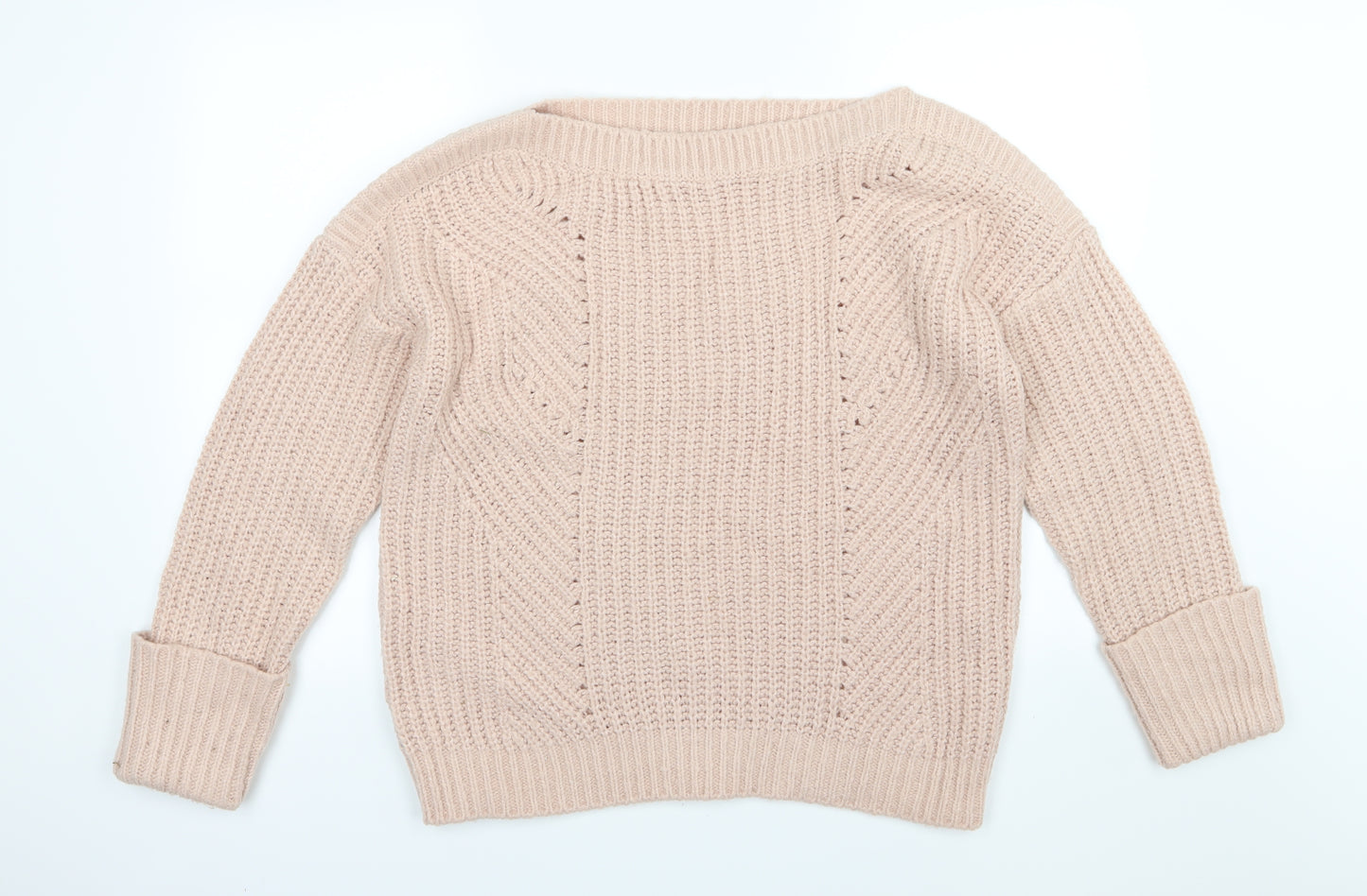 George Womens Pink  Knit Pullover Jumper Size L