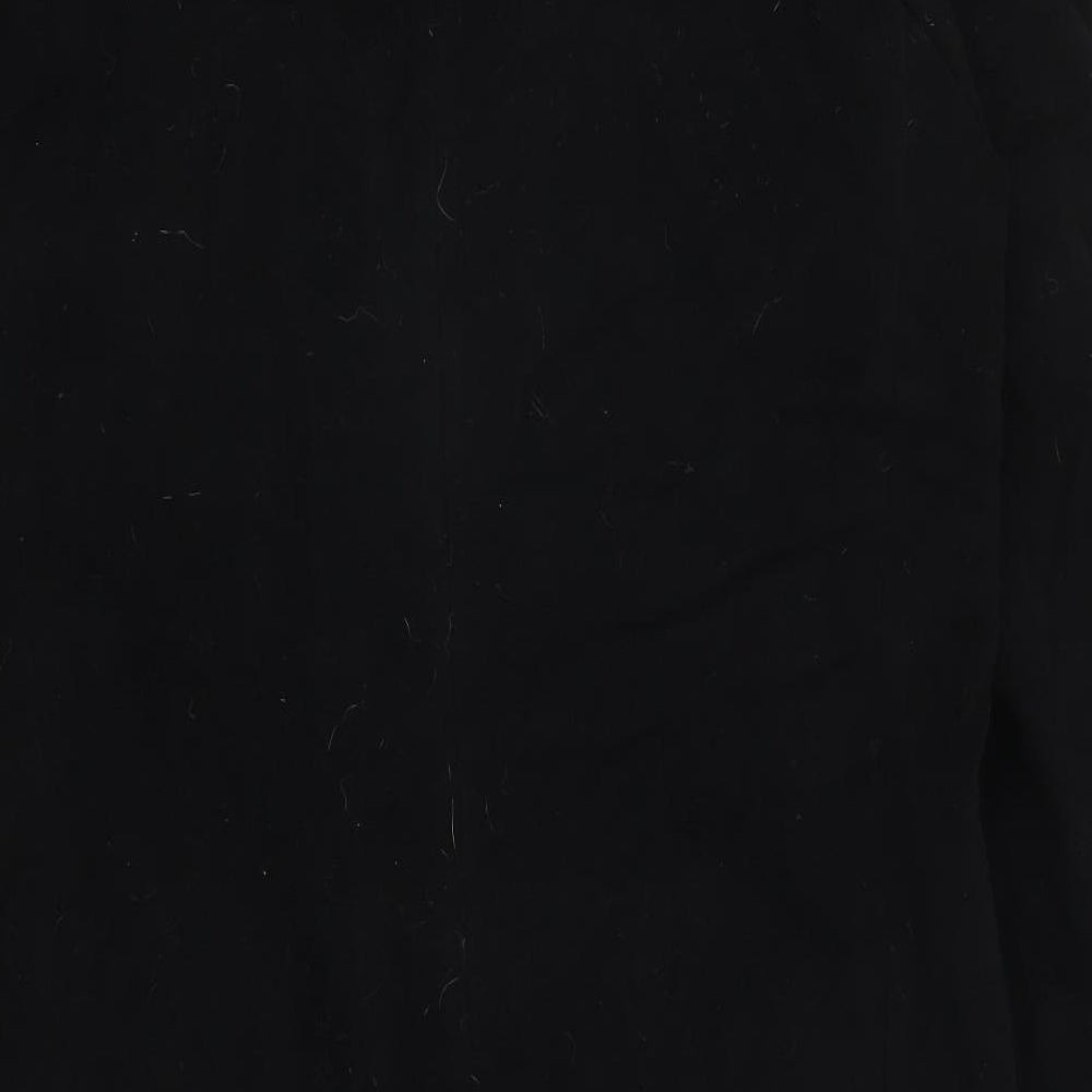 Racing Green Mens Black   Trench Coat Coat Size M