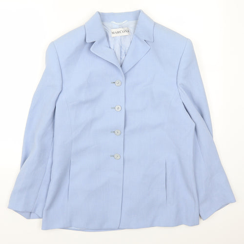 Marcona Womens Blue   Jacket Suit Jacket Size 12