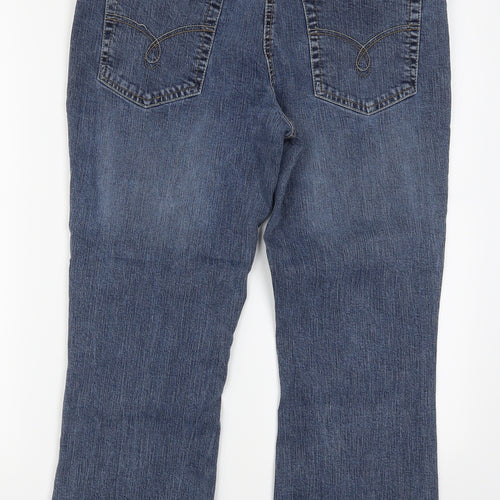Papaya Womens Blue  Denim Bootcut Jeans Size 14 L23 in