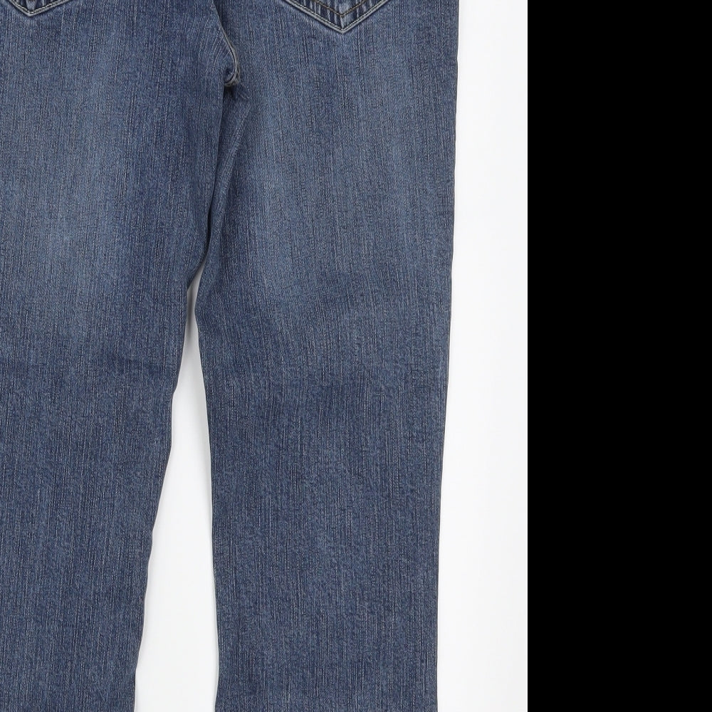 Papaya Womens Blue  Denim Bootcut Jeans Size 14 L23 in