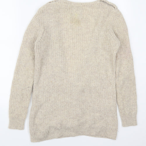 River Island Womens Beige   Cardigan Jumper Size 12