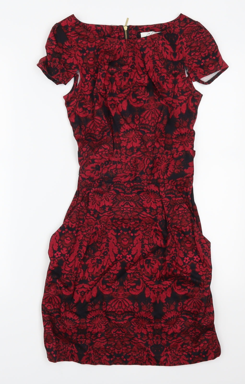 Closet Womens Red Floral  Mini  Size 6