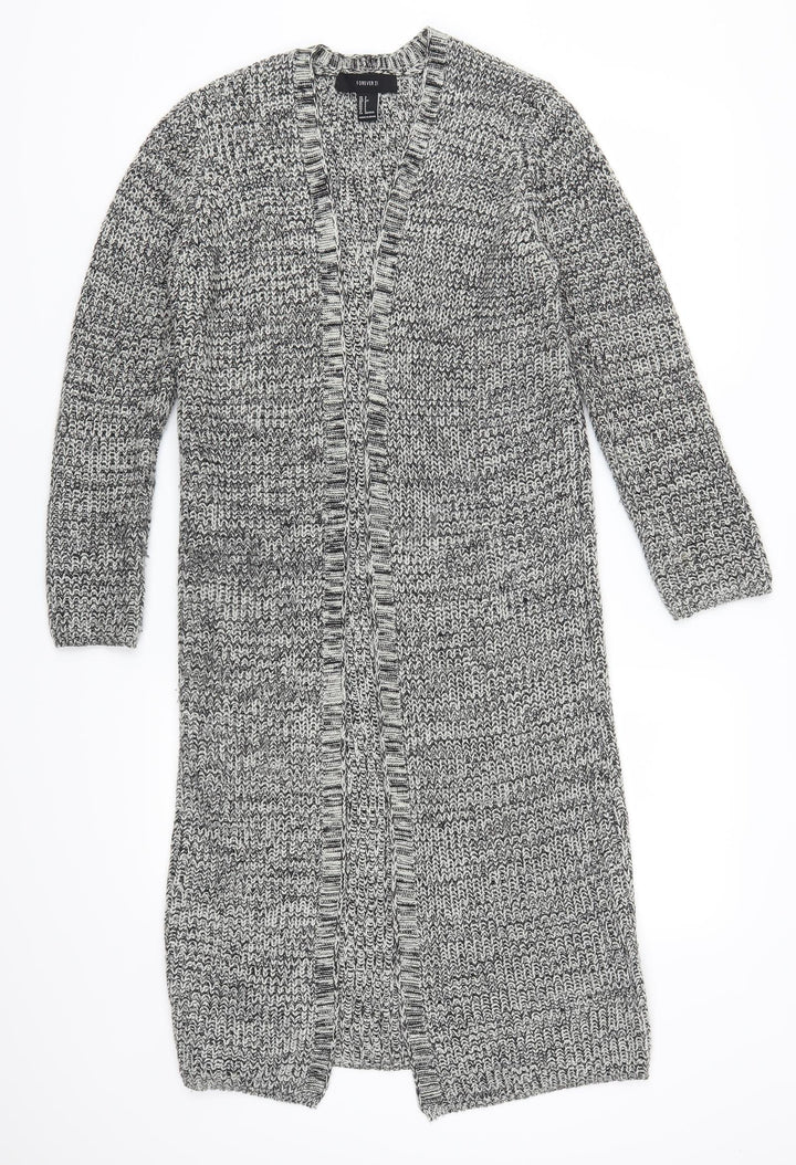 FOREVER 21 Womens Grey Cardigan Jumper Size S