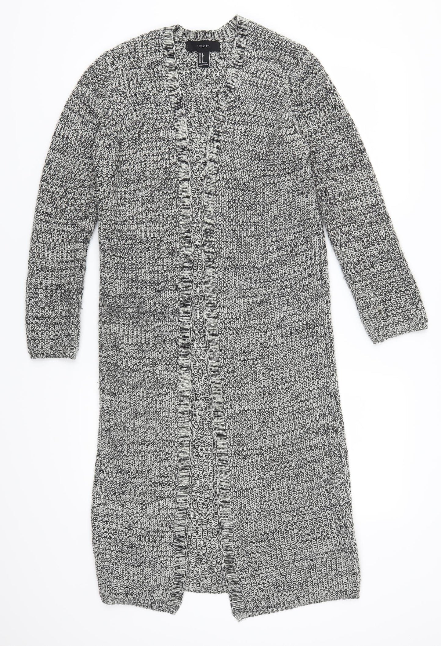 FOREVER 21 Womens Grey   Cardigan Jumper Size S