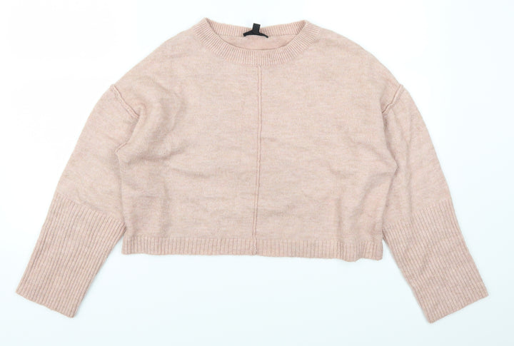 Topshop Womens Pink Pullover Jumper Size 4