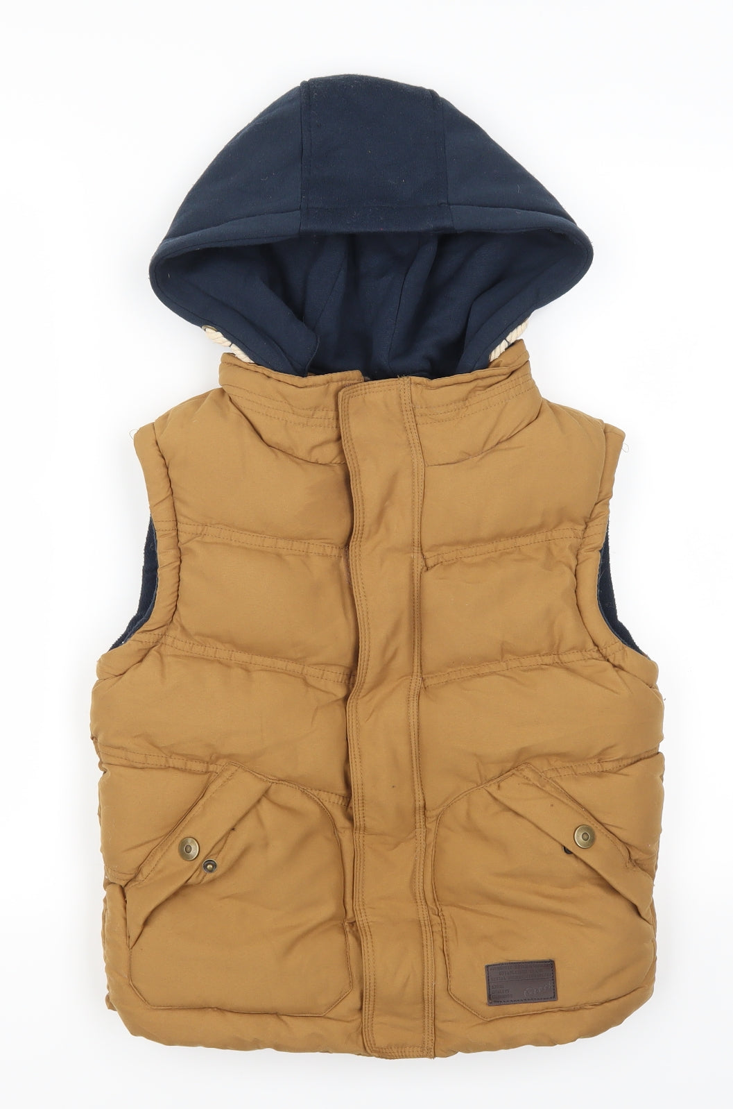Rebel Boys Brown   Gilet Jacket Size 9-10 Years