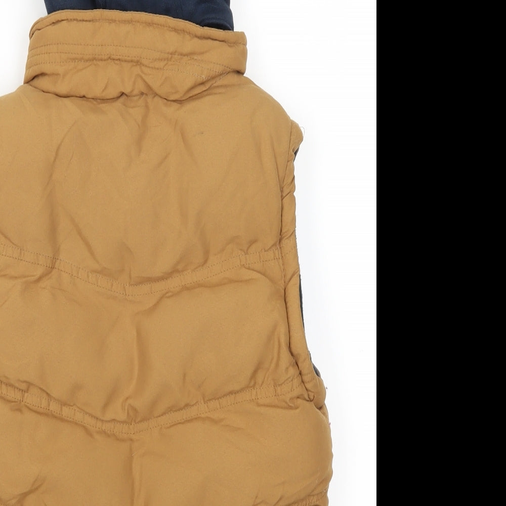 Rebel Boys Brown   Gilet Jacket Size 9-10 Years