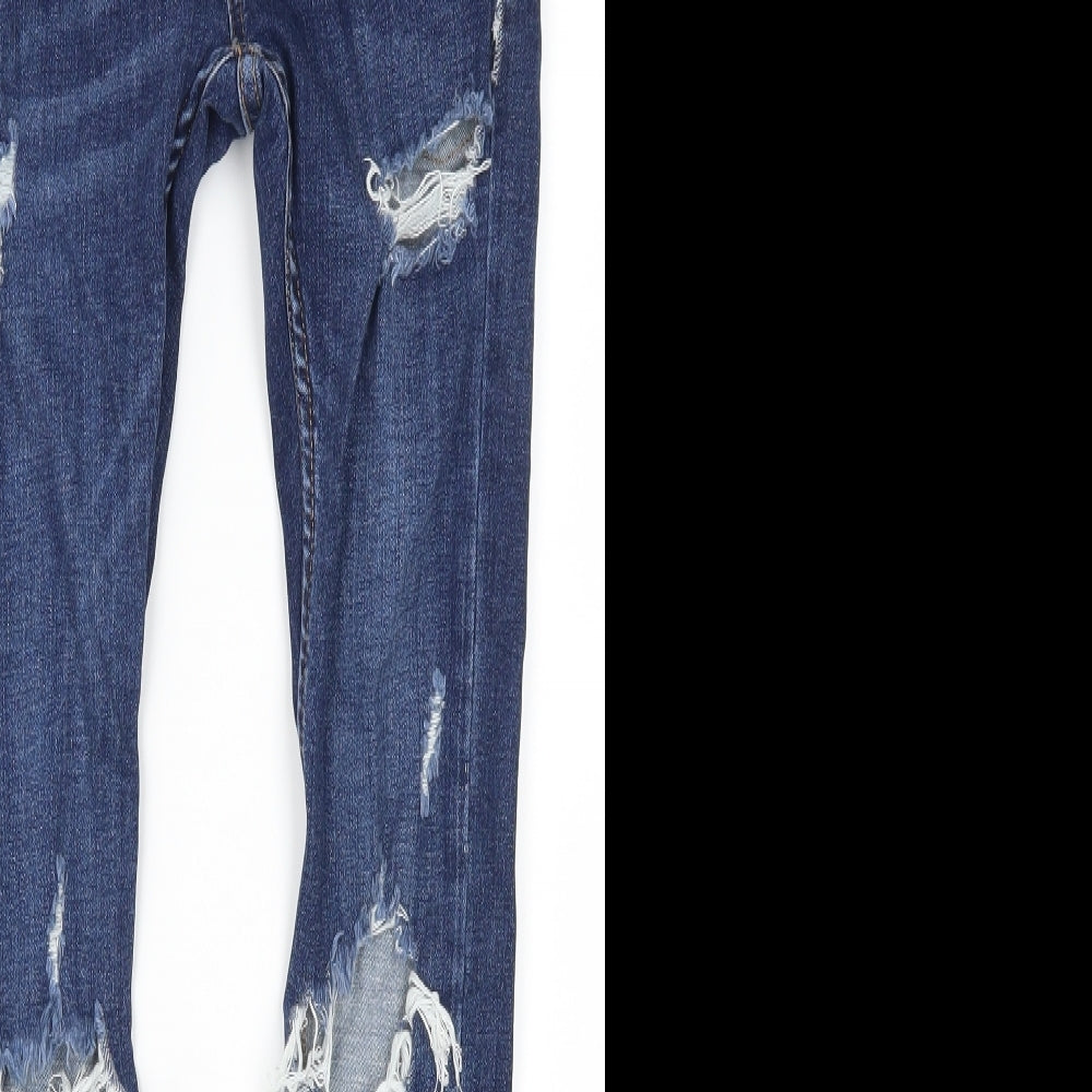 Topman Mens Blue  Denim Skinny Jeans Size 28 L30 in